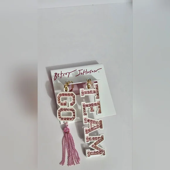 Betsey Johnson Go Team Earrings! NWT! - Picture 11 of 13